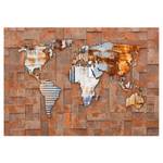 Vliesbehang Arcana of Modernity premium vlies - roestbruin/grijs - 200 x 140 cm