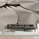 Vliestapete Copper Spirals Premium Vlies - Messing - 200 x 140 cm