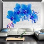 Vliesbehang Blue Excitation premium vlies - blauw/wit - 150 x 105 cm