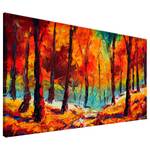 Bild Artistic Autumn Leinen - Mehrfarbig - 90 x 60 cm