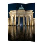 Paravent Berlin at Night (3-teilig) Vlies - Mehrfarbig - 135 x 172 cm