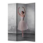 Paravent Ballerina in Degas Vlies - Mehrfarbig - 3-teilig