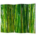 Paravent Bamboo Forest Vlies - Grün - 5-teilig