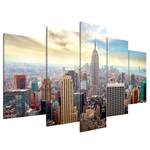 Tableau déco Morning in New York City Lin - Multicolore - 200 x 100 cm