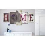 Bild Welcome Home Leinen - Mehrfarbig - 200 x 100 cm
