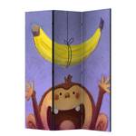Paravent Banana (3-teilig) Vlies - Mehrfarbig - 135 x 172 cm