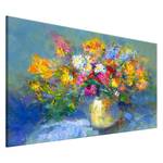 Bild Autumn Bouquet Leinen - Mehrfarbig - 60 x 40 cm