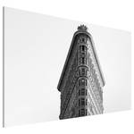 Bild Flatiron Building Leinen - Schwarz / Weiß - 90 x 60 cm