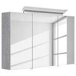 Badkamerset Homeline I (2-delig) inclusief verlichting - Concrete look - Breedte: 100 cm