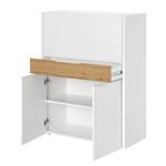 Secretaire MC 110 wild eikenhouten look/wit