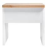 Bureau d'angle Cu-Libre 80 Imitation duramen de chêne / Blanc - Imitation chêne