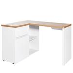 Hoekbureau CU-Libre kerneikenhouten look/wit