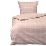 Parure de lit en renforcé Square Coton - Rose vieilli - 135 x 200 cm + oreiller 80 x 80 cm