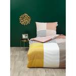 Parure de lit en satin mako Trendy Coton - Curry / Siena - 155 x 200 cm + oreiller 80 x 80 cm