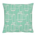 Housse de coussin 3966 Fibres synthétiques - Turquoise