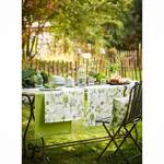 Chemin de table 7188 Coton - Blanc / Vert