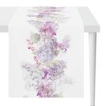 Chemin de table 6913 Coton - Blanc / Lilas