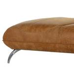 Chaise longue Astley echt leer - Cognackleurig - Armleuning vooraanzicht rechts