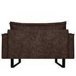 Fauteuil Liel Microfibre Priya: Marron foncé