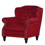 Fauteuil bergère Jenner III Microfibre - Rouge