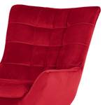 Fauteuil Chassy II fluweel - Rood