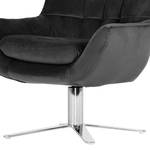 Fauteuil Chassy II fluweel - Zwart