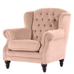 Fauteuil bergère Jenner IV Microfibre - Rose clair