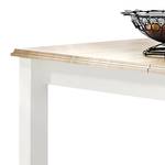 Table Curzu Imitation pin blanc - Imitation chêne - Largeur : 180 cm