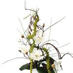 Boeket Magnolia Wit - Plastic - Textiel - 60 x 30 x 10 cm