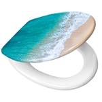 WC-bril Waikiki duroplast - blauw/beige