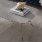 Tavolino da salotto Sherry Effetto marmo grigio / Oro