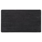Eettafel Silian massief acaciahout/metaal - zwart acaciahout/goudkleurig - Acacia - 160 x 90 cm