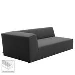 Chaise longue Elements geweven stof - Stof TBO: 9 anthrazite - Longchair vooraanzicht rechts