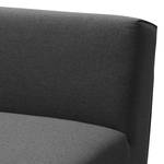 Chaise longue Elements geweven stof - Stof TBO: 9 anthrazite - Longchair vooraanzicht rechts