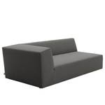 Chaise longue Elements geweven stof - Stof TBO: 19 woven grey - Longchair vooraanzicht rechts