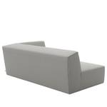 Chaise longue Elements geweven stof - Stof TBO: 29 moody grey - Longchair vooraanzicht links