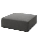 Gestoffeerde hocker Elements geweven stof - Stof TBO: 19 woven grey