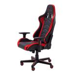 LED-gaming chair MC Racing kunstleer/kunststof - Zwart/rood