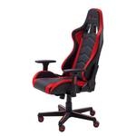 LED Gaming Chair MC Racing Kunstleder / Kunststoff - Schwarz / Rot