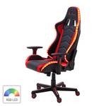 LED-gaming chair MC Racing kunstleer/kunststof - Zwart/rood