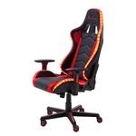 LED Gaming Chair MC Racing Kunstleder / Kunststoff - Schwarz / Rot