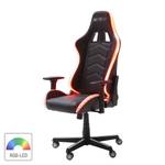 Chair gamer MC Racing Imitation cuir / Matière plastique - Noir / Blanc