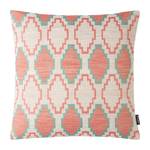 Housse de coussin Cabana Tissu mélangé - Corail / Menthe