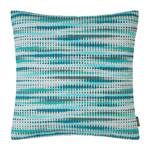 Housse de coussin Castilla Tissu mélangé - Turquoise