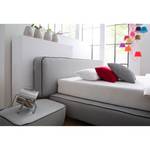 Boxspringbett Dochamps Webstoff - Lichtgrau - 120 x 200cm - H3