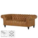 Sofa Boyce (3-Sitzer) Echtleder - Cognac