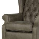 Oorfauteuil Boyce echt leer - Nootmuskaat