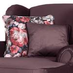 Fauteuil bergère Lusse Revêtement : rose vif<br>1 coussin : motif à fleurs - Rose vif