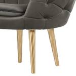 Fauteuil Lugos fluweel - Grijs