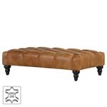 Polsterhocker Boyce II Echtleder - Cognac